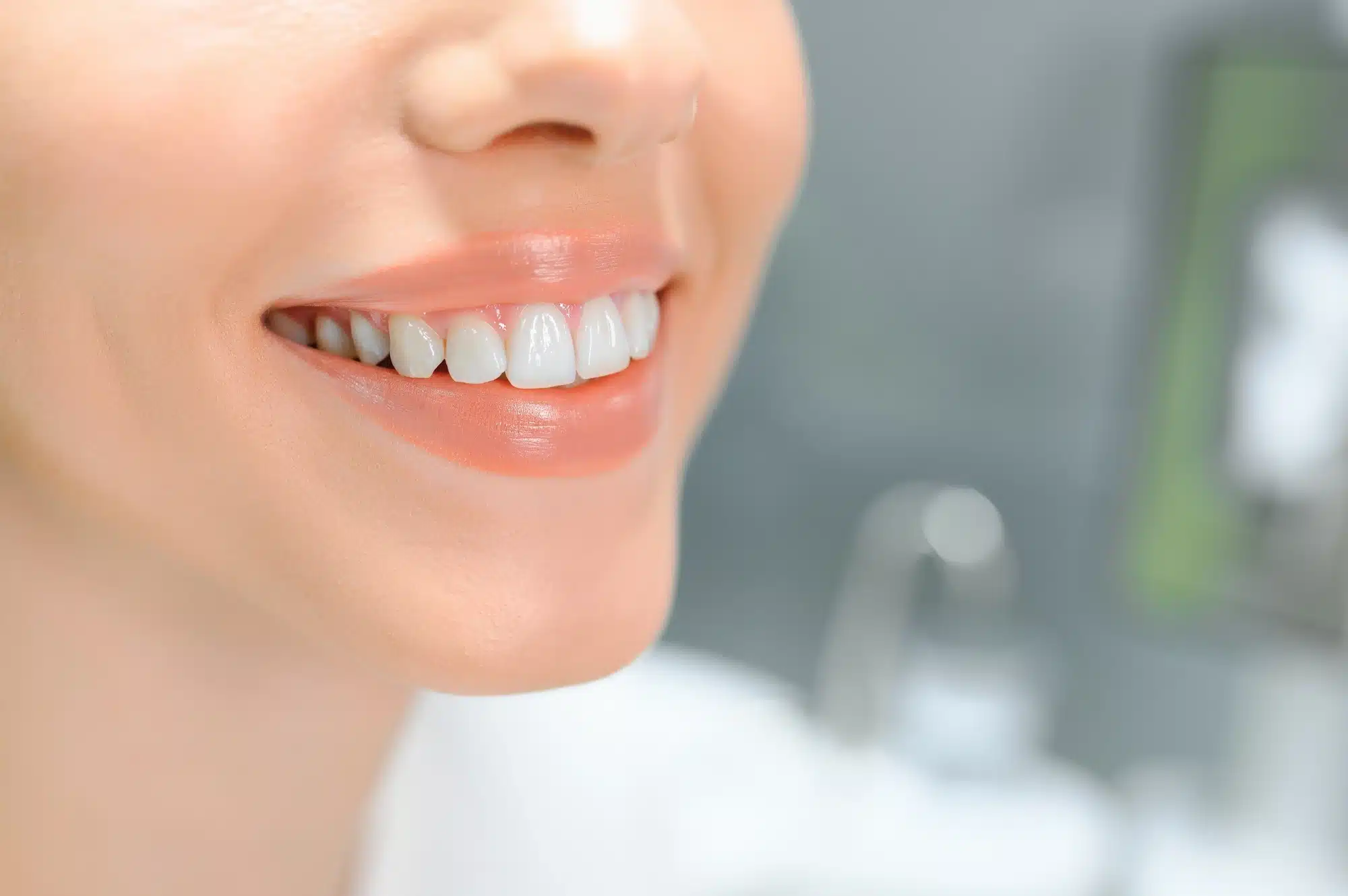woman smiling at Cosmetic dentist novi mi